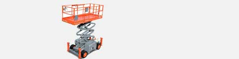 Scissor lift for rent in the Phoenix Valley by Forrest Equipment Rentals